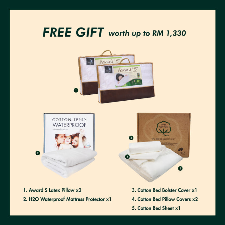 Free Gifts Worth RM1,330 Getha Greetings Mattress