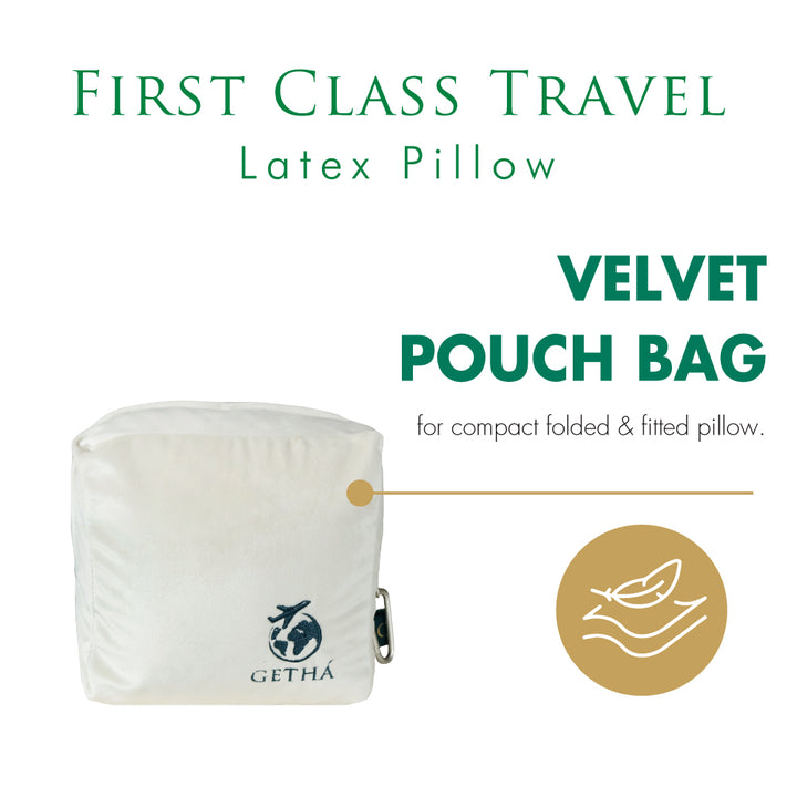 Free Velvet Pouch bag for travel pillow