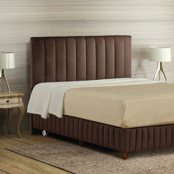 V6 Bed Headboard Brown Color Side View