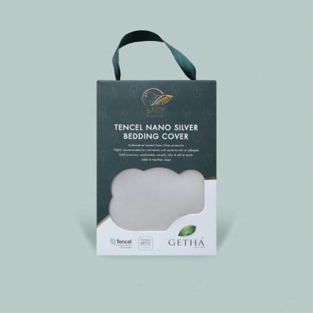 Getha Tencel Nano Silver Nursing Latex Pillow Cover Grey Colour