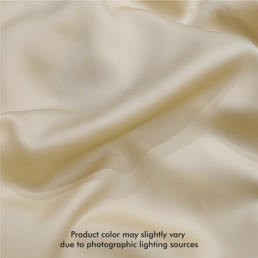 Champagne Color Tencel Nano Silver Pillow Case