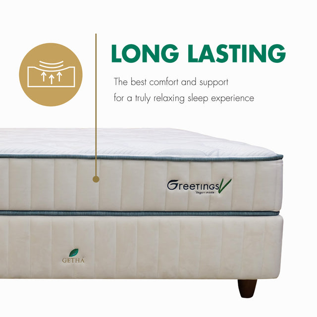 Upgraded Full Vegan Fabric Greetings V Latex Mattress – Gethá Online Store