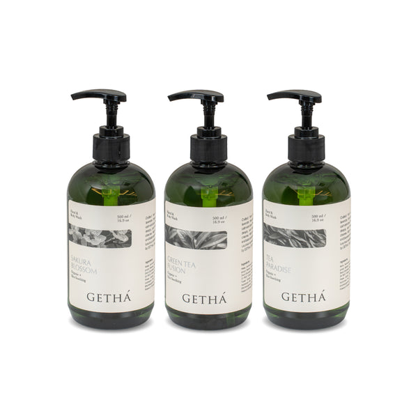 Getha Premium Botanical Hand and Body Wash Series 500ml