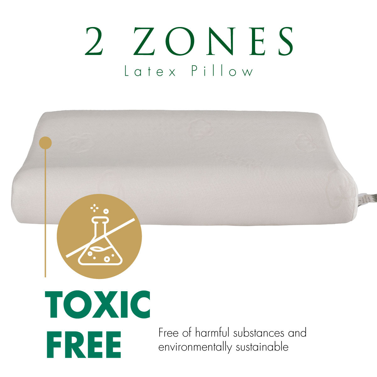 Getha 2 Zone Latex Pillow