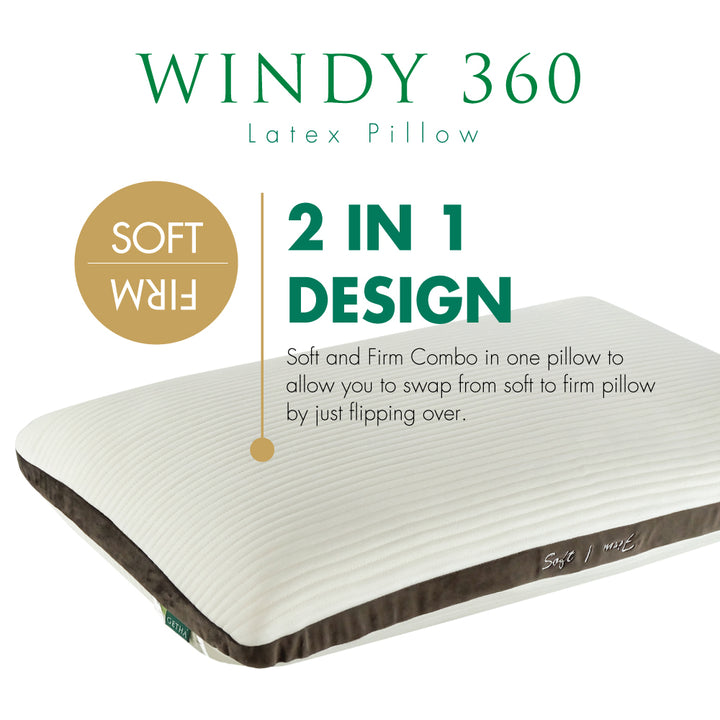 Soft and Firm Combo Latex Pillow