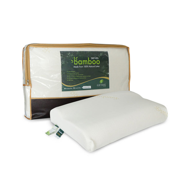 Contour Latex Pillow c/w Bamboo Fabric