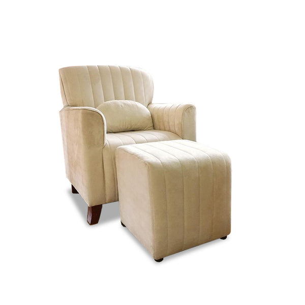 Best Arm Chair with Stool and Kidney Cushion