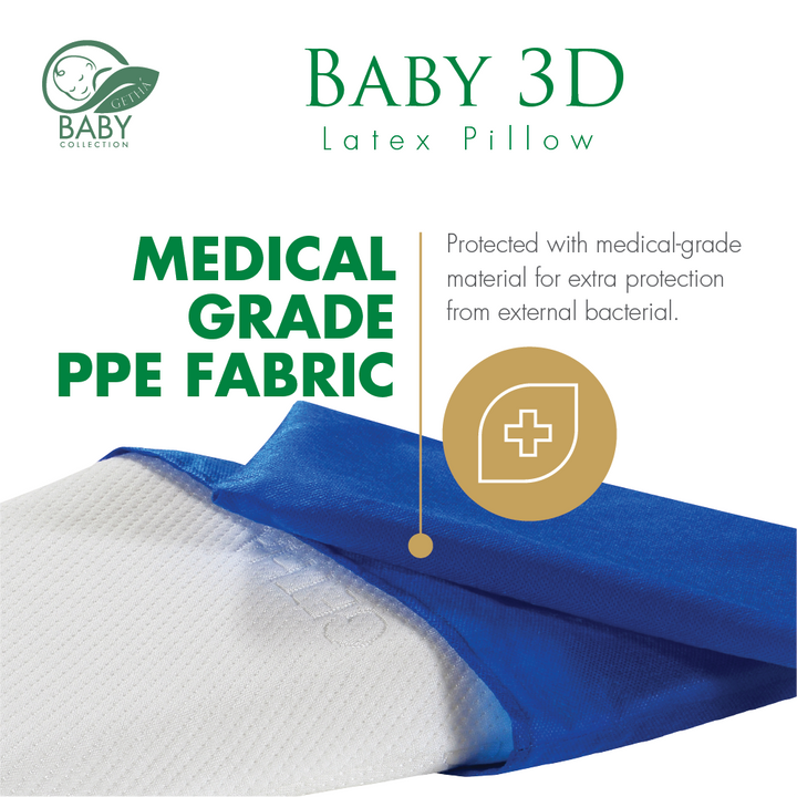 Medical Grade PPE Fabric for Getha Baby 3D Latex Pillow