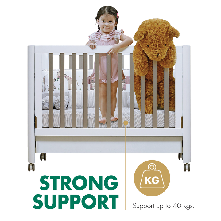 Strong Support up to 40kg Baby Cot