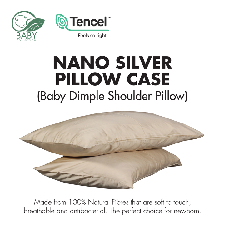 Baby Dimple Shoulder Pillow Case Tencel Nano Silver Soft