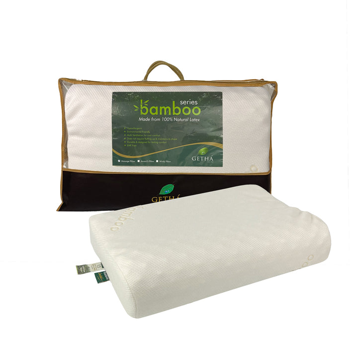 Massage Latex Pillow c/w Bamboo Fabric