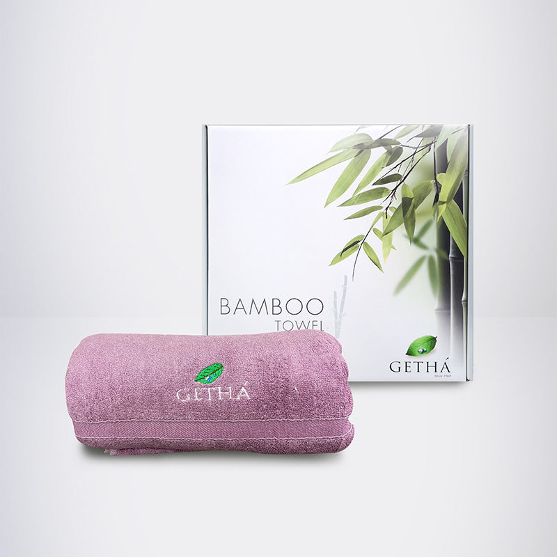 Purple color bamboo towel