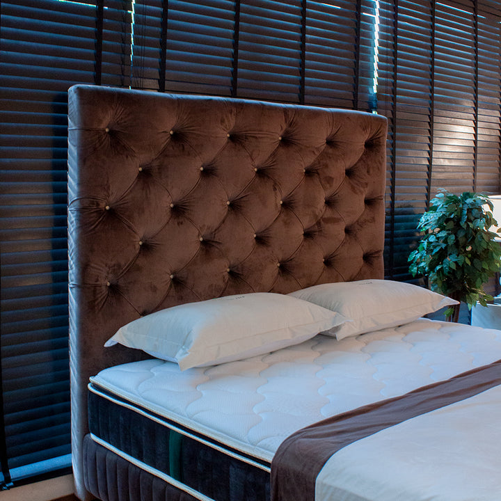 Brown color headboard for bed