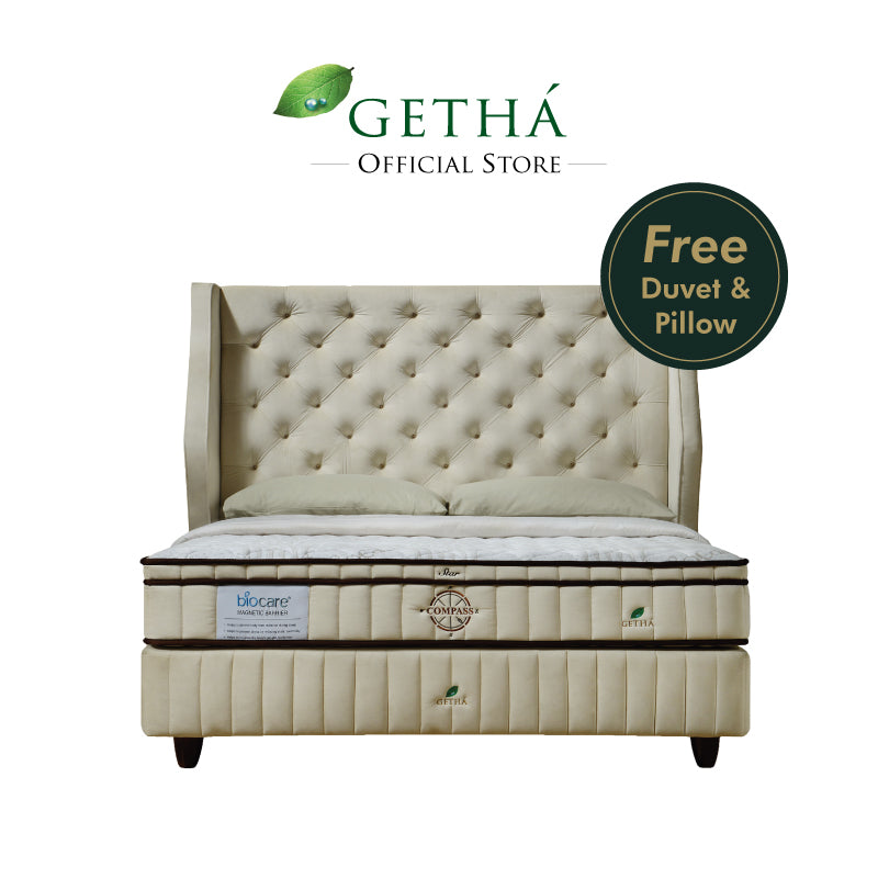 Free Duvet and Pillows Getha Compass Star Mattress