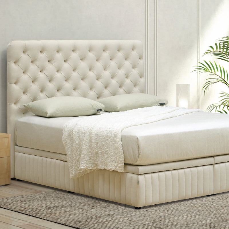 Getha Diamond II Headboard Beige Colour