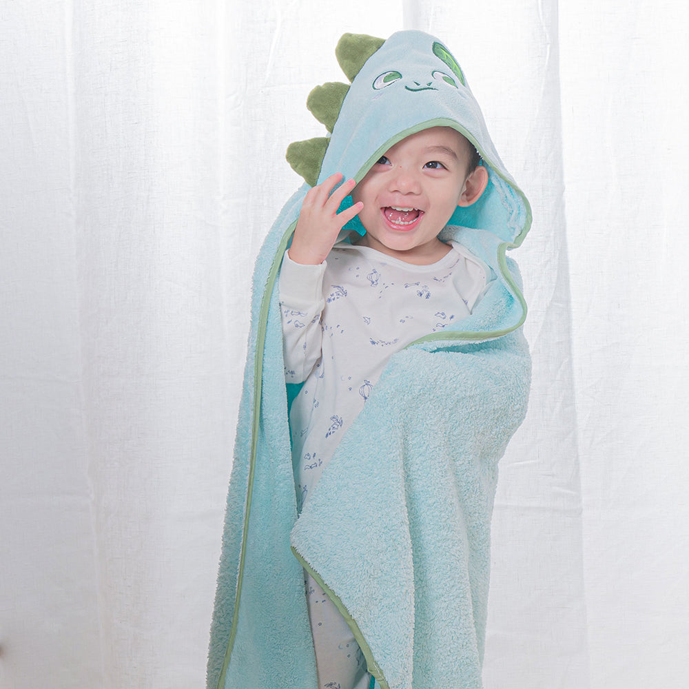 Baby with dino bath towel Getha Online