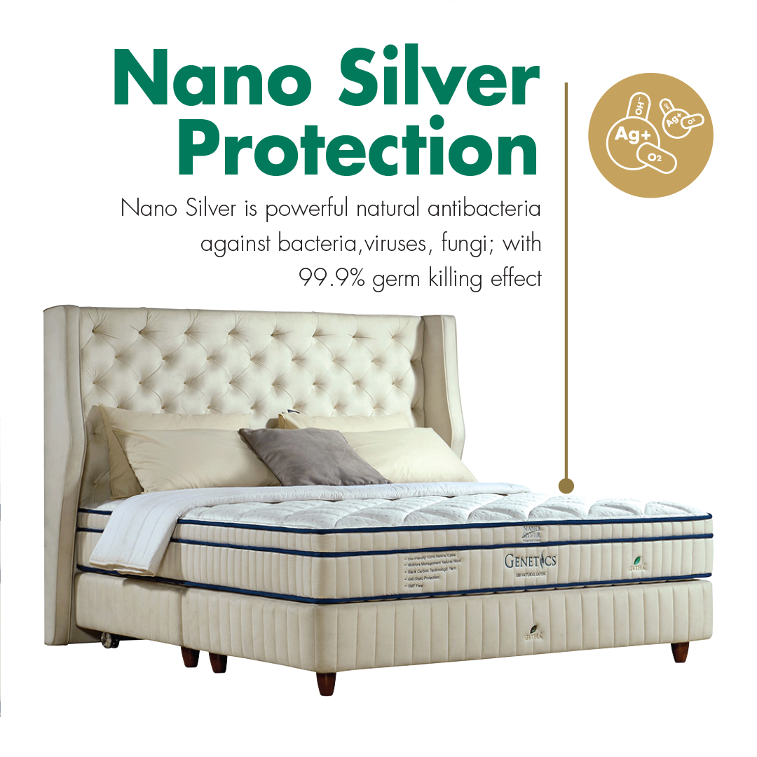 Nano Silver Protection Genetics 100 Latex Mattress