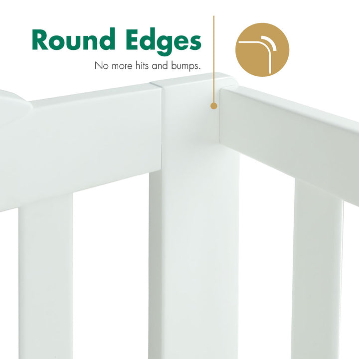 Round Edges Safety First Baby Cot