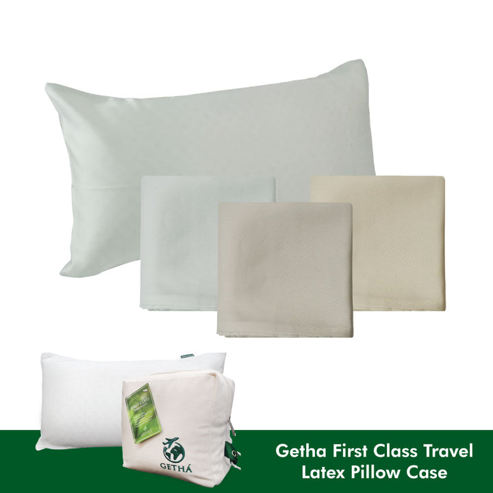 Getha First Class Travel Pillow Case - Tencel Nano Silver Fabric