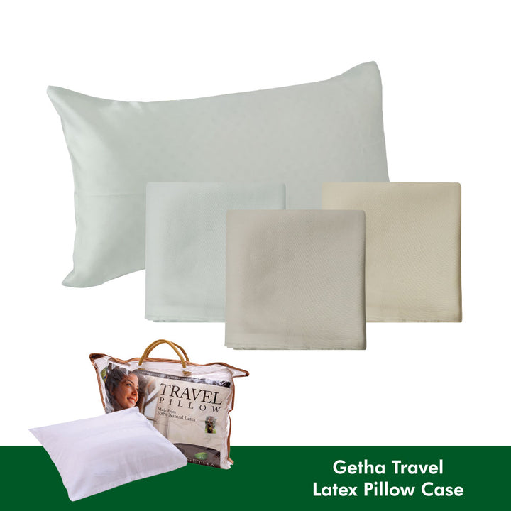 Getha Travel Pillow Case - Tencel Nano Silver Fabric