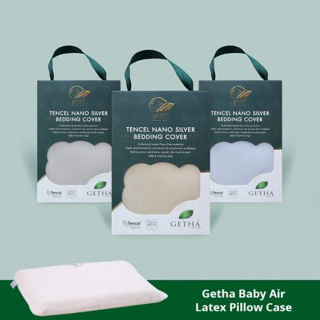 Getha Baby Air Latex Pillow Cases - TENCEL™ Nano Silver Fabric