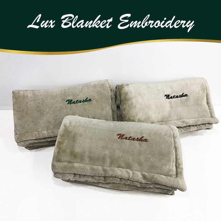Lux Blanket Embroidery