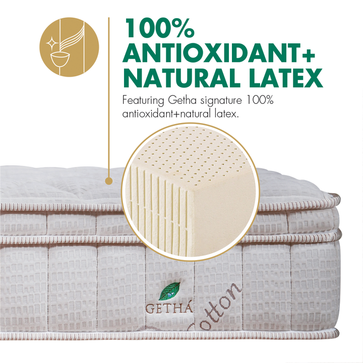 100% Antioxidant Natural Latex Monako Mattress