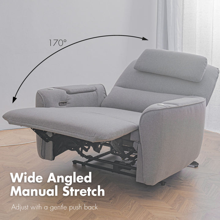 Wide Angled Manual Stretch Recliner Chair Getha Malaysia
