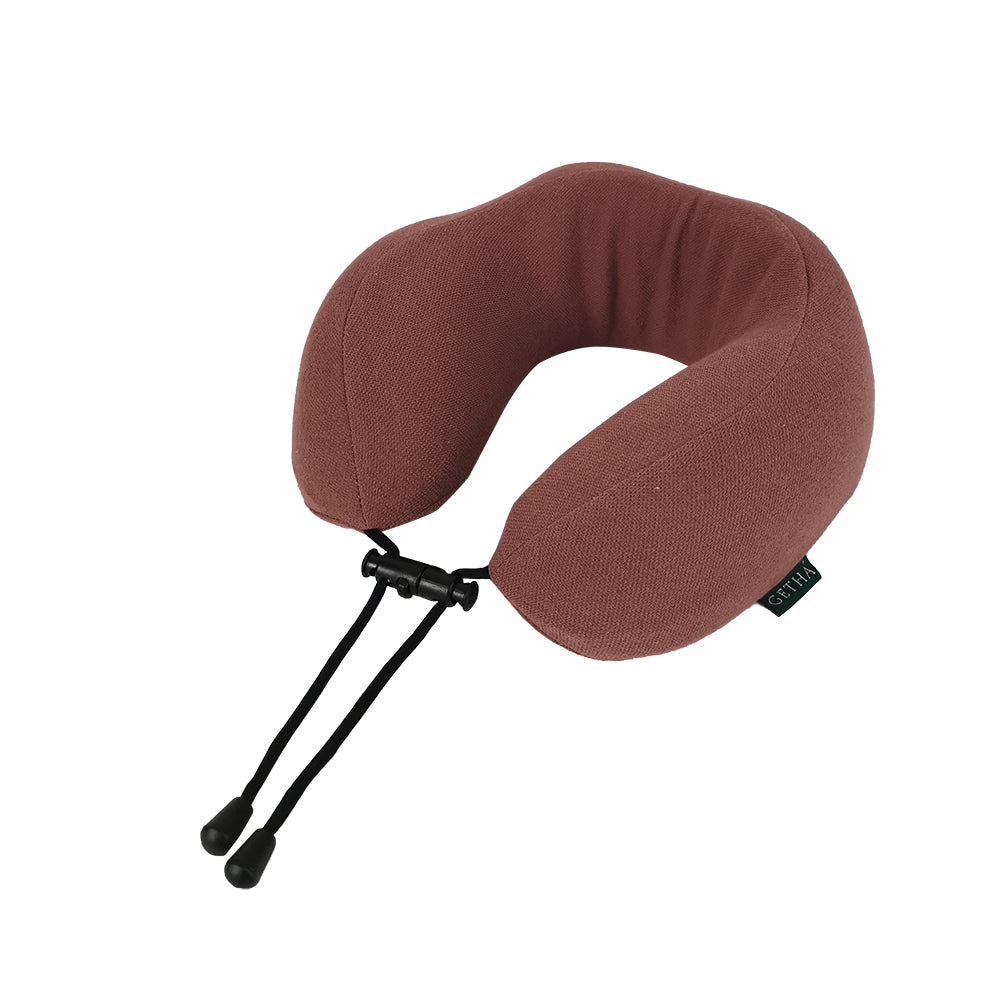 Red Wine Small Smart Neck Latex Pillow