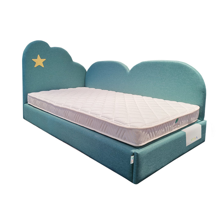 Getha Twinkle Star Kids Bed Frame Green color