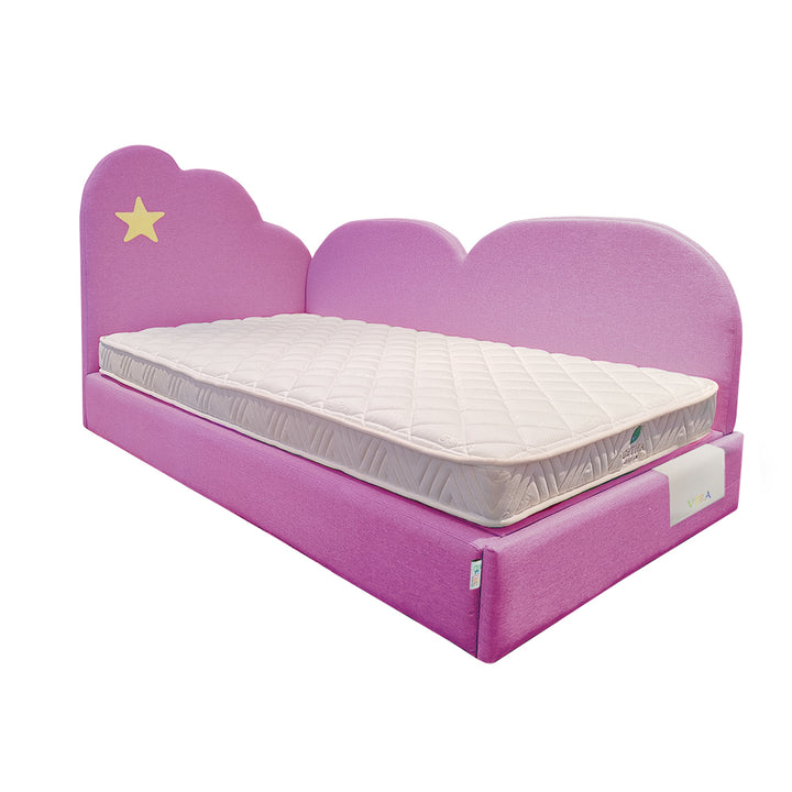 Getha Twinkle Star Kids Bed Frame Pink color
