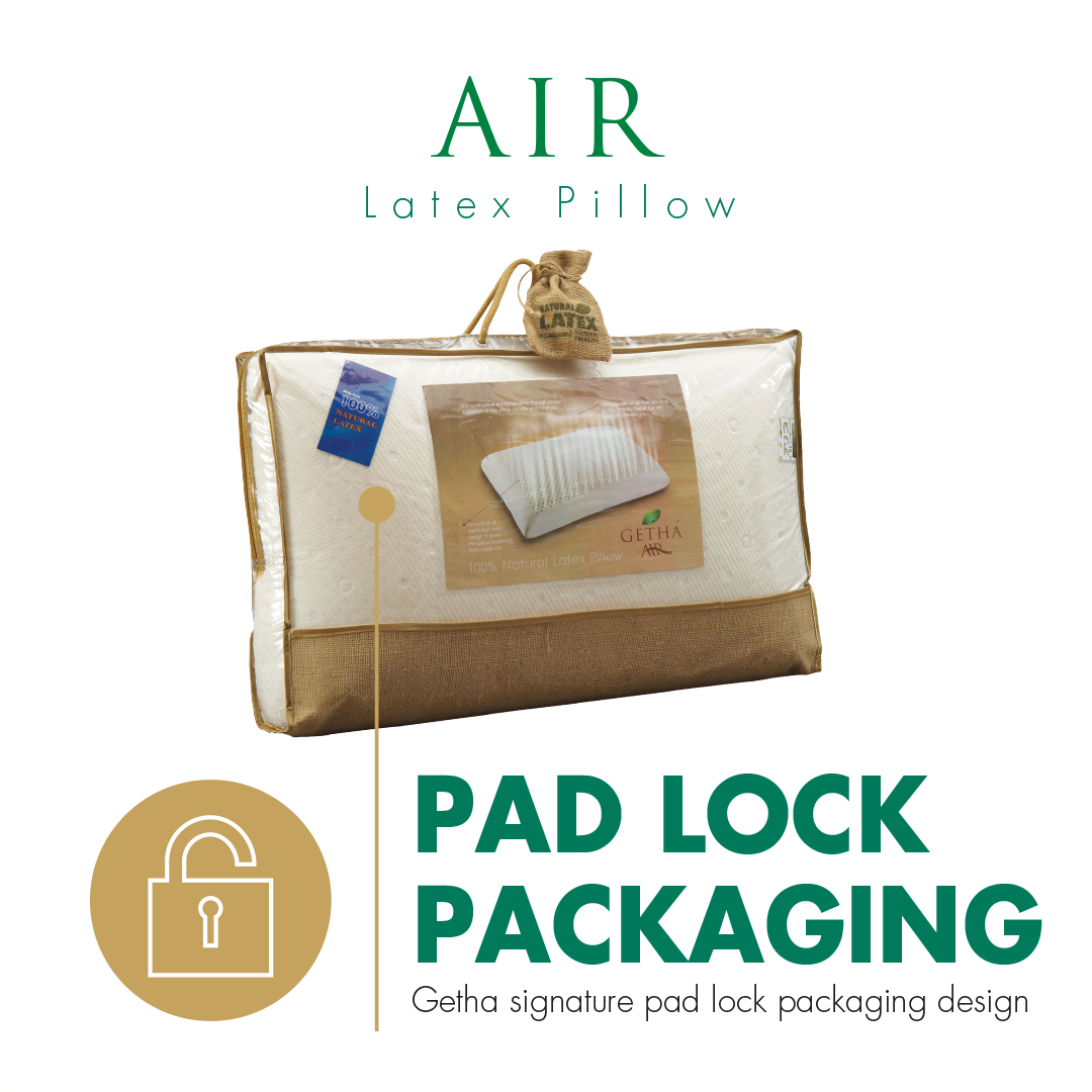 Air Pillow with Getha Pad Lock Packaging