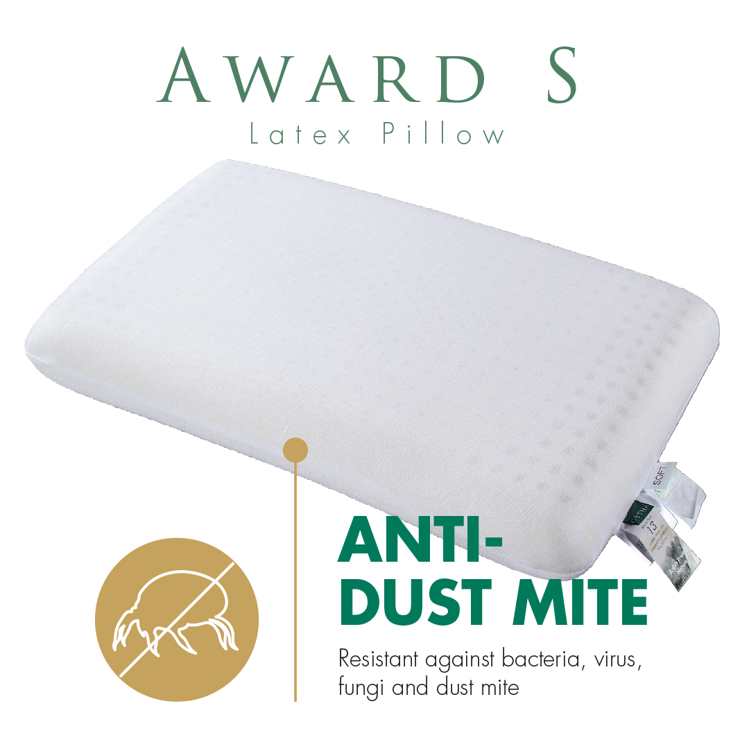 Anti Dust Mite Award S Latex Pillow