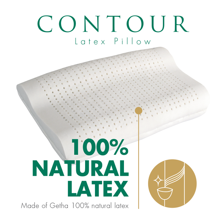 100% Natural Latex Contour Pillow