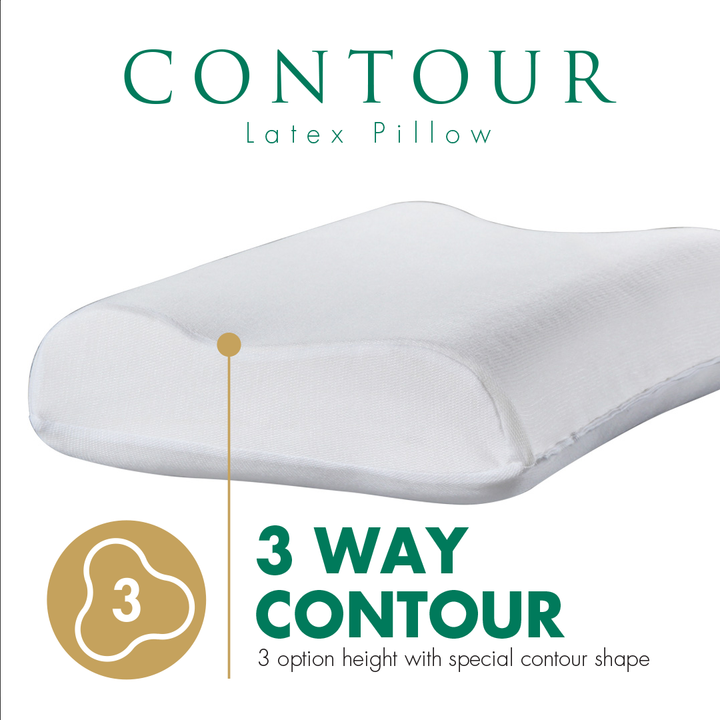Contour Latex Pillow for Side Sleepers  Getha Online Malaysia – Gethá  Online Store