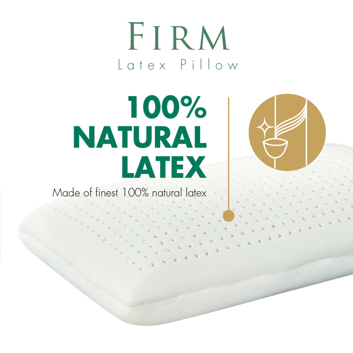100% Natural Latex Firm Pillow
