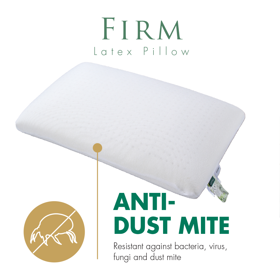 Anti Dust Mite Firm Latex Pillow