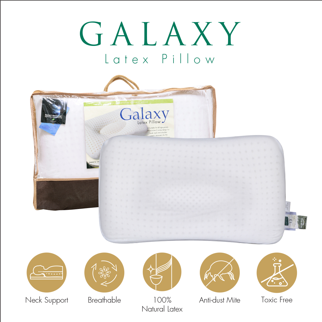 Galaxy Latex Pillow for back sleepers